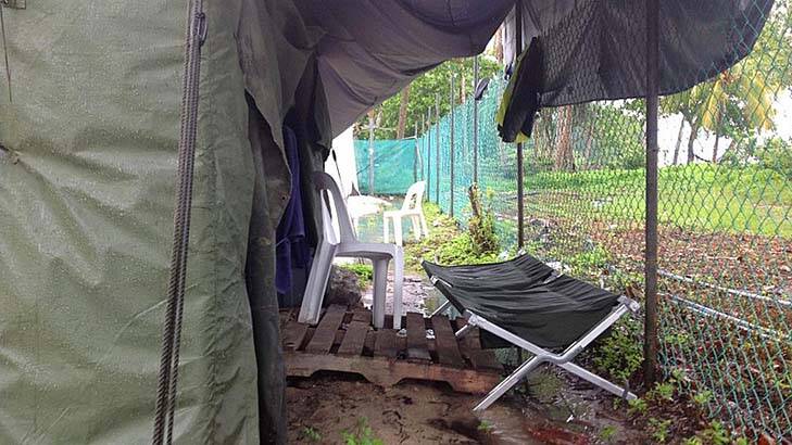 Photos smuggled out of the Manus Island show the conditions at the island's processing camp. Photo: Supplied