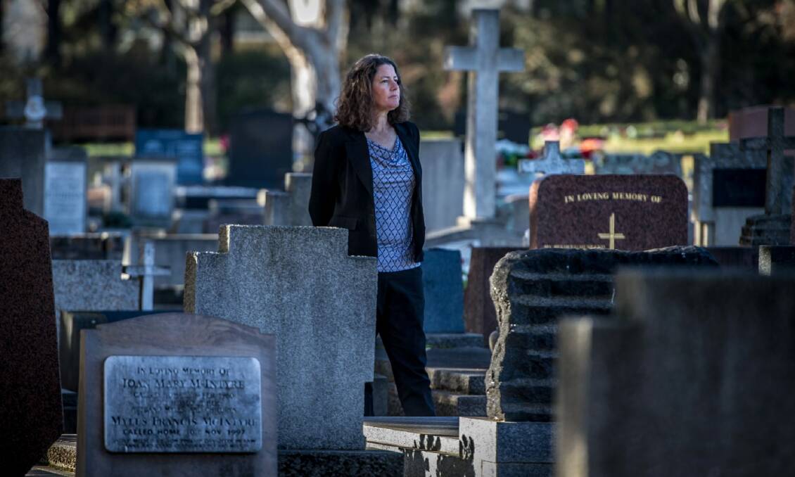 Woden Valley Community Council president Fiona Carrick is worried about Woden Cemetery's plan to expand into public parks.  Photo: Karleen Minney
