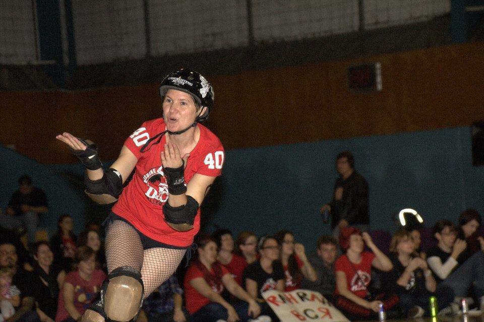 Kelly Keys plays roller derby for the Brisbane City Rollers Photo: Supplied