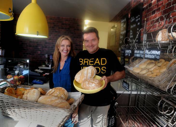 Shane and Sharon Peart with the bread they sell around Canberra. Photo: Richard Briggs