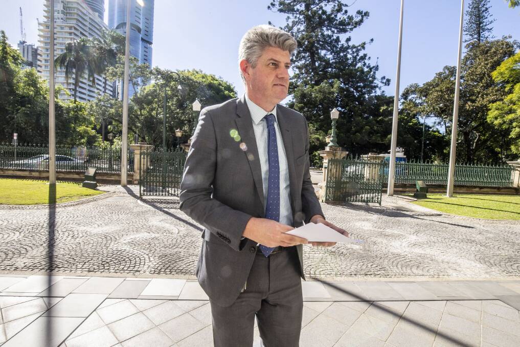 Local Government Minister Stirling Hinchliffe has referred a draft bill to sack Ipswich City Council to a parliamentary committee. Photo: AAP Image/ Glenn Hunt