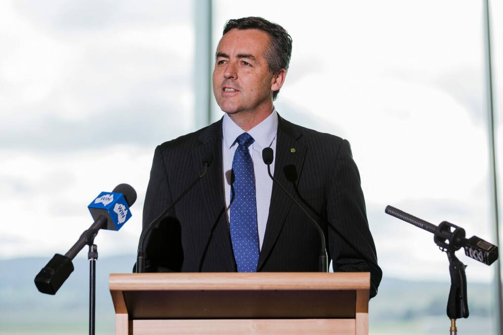 Federal Minister for Infrastructure and Transport Darren Chester.  Photo: Jamila Toderas