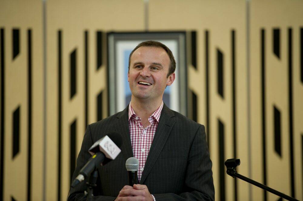 Ambitious plans for new businesses: ACT Treasurer Andrew Barr. Photo: Jay Cronan