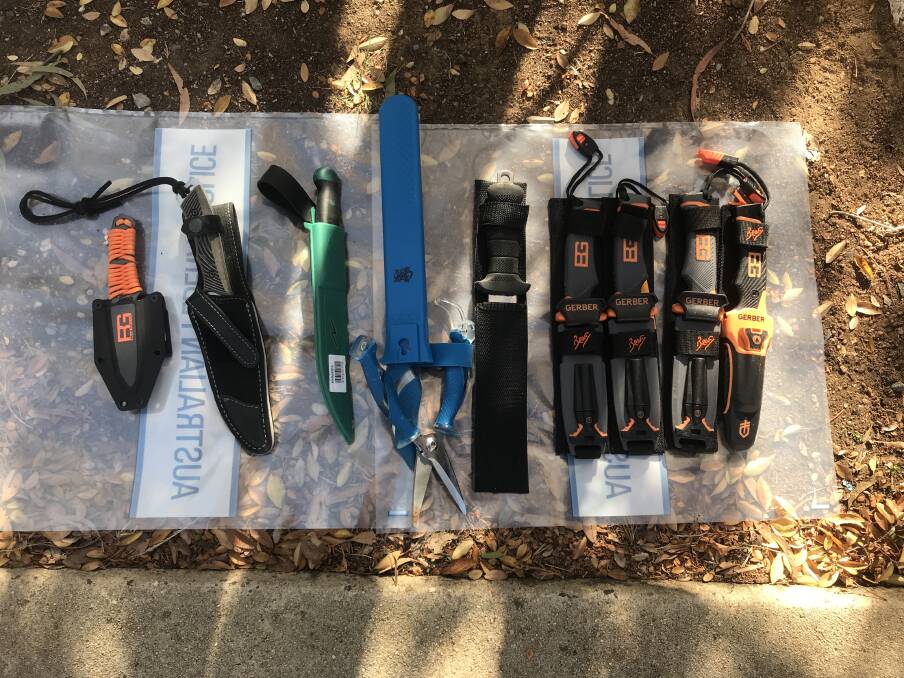 More than $100 000 worth of fishing equipment was found in a Latham home after ACT Policing conducted a search warrant.  Photo: Supplied