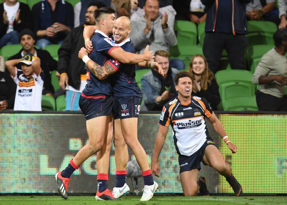 The Rebels have now won four games in a row against the Brumbies. Photo: AAP