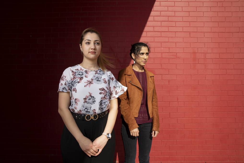 Zahra Moinkhah and Tanvi Nangrani are members of Young Women Speak Out, a Canberra advocacy organisation for young women. They say changing sexual consent laws to a "yes means yes" model would give much needed clarity to what constitutes consent. Photo: Sitthixay Ditthavong