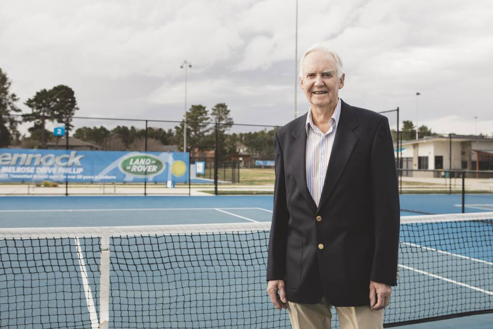 Bruce Larkham spent most of his living playing and coaching tennis. Photo: Jamila Toderas