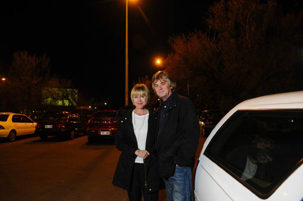 From left, Kim and Elvis Pedic both of Banks, had different reactions to changed parking fees. Photo: Melissa Adams MLA
