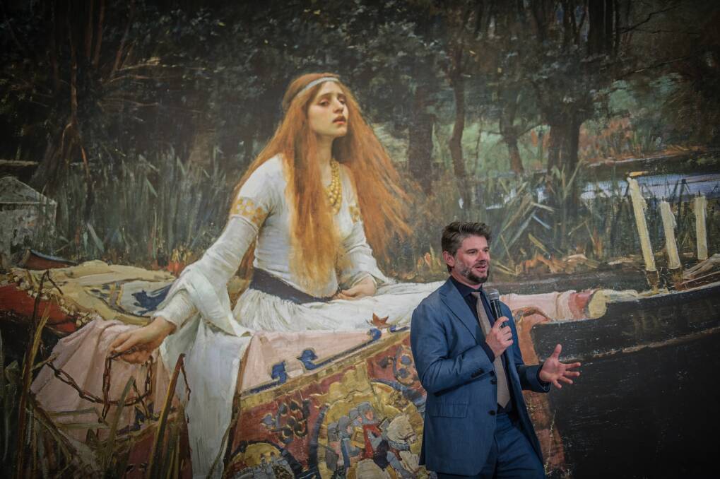 Nick Mitzevich at the launch of Love and Desire, the National Gallery of Australia's new blockbuster exhibition. Photo: Karleen Minney