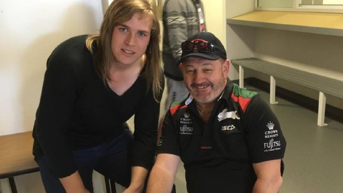 Hannah Mouncey is trying to raise awareness of transgender people in sport.  Photo: Supplied