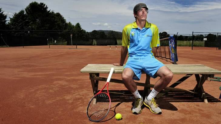 Former tennis professional Alun Jones starred for Canberra Velocity to secure a place in the Asia-Pacific Tennis League finals. Photo: Melissa Adams