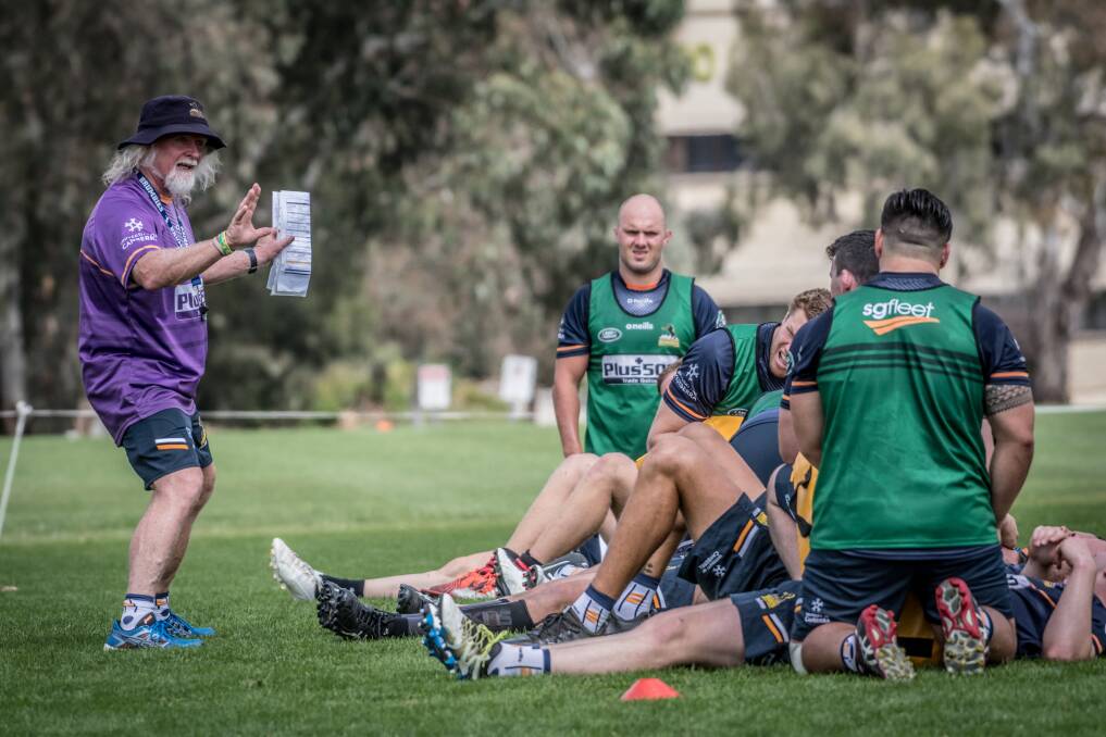Stay calm: The Brumbies won't know their full pre-season schedule until the Wallabies make a decision on their coach. Photo: Karleen Minney