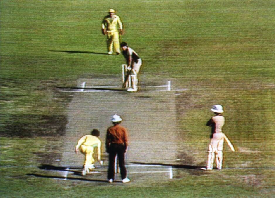 The infamous incident at the MCG on February 1, 1981. Photo: Channel Nine