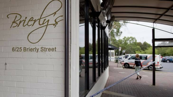 Police said offenders broke into the Brierly Street cafe between midnight and 12.30am. Photo: Jay Cronan