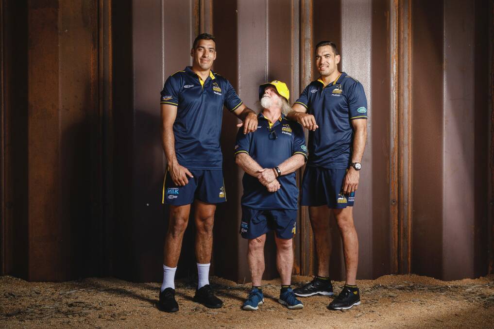 Brumbies twins Richie (left) and Rory Arnold (right) are set to start together for the first time. Photo: Sitthixay Ditthavong