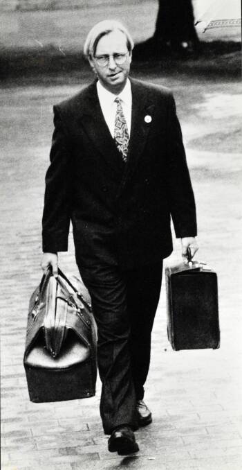 John Ibbotson enters the Coroners court in 1992.