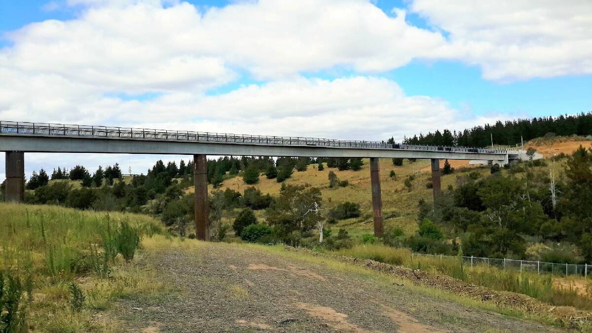 The new bridge across the Molonglo.  Photo: Supplied