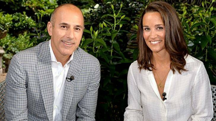 US TV journalist Matt Lauer travelled to London to conduct PIppa Middleton's first ever interview. Photo: NBC