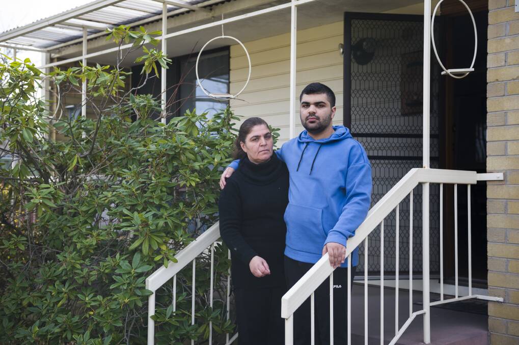 Safaa Ferkh's son Abdul wasn't allowed to go back to school for four months after a suspension. Photo: Dion Georgopoulos