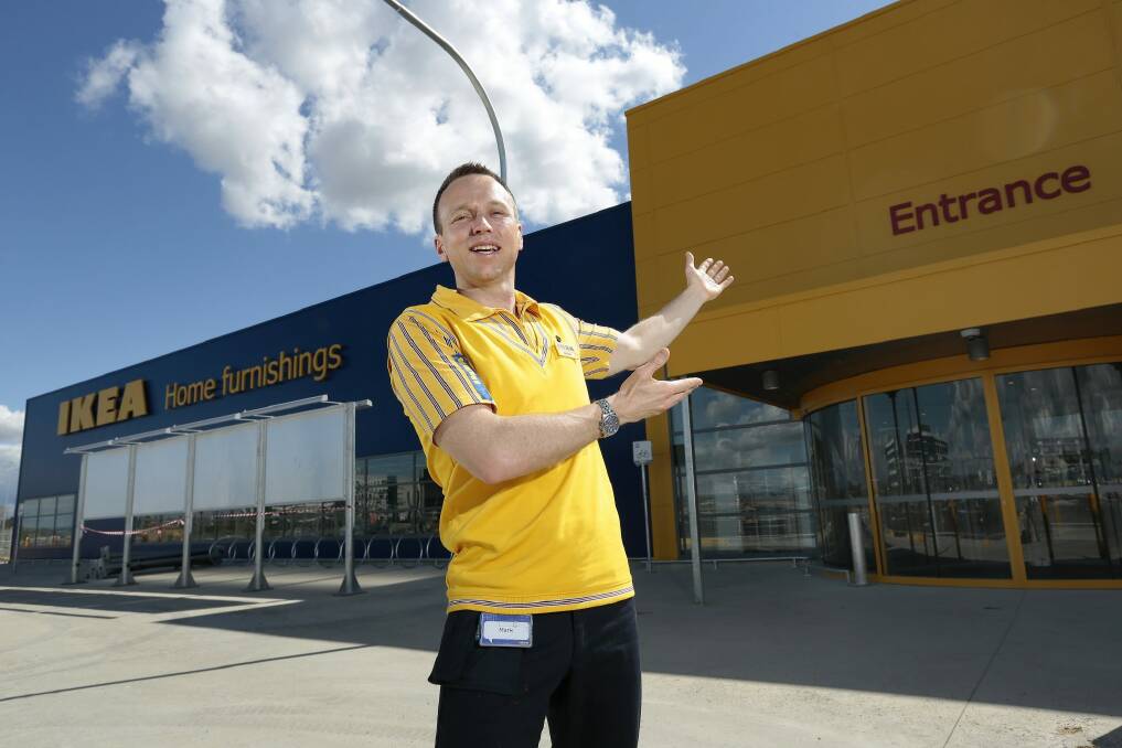 Countdown: IKEA Canberra store manager Mark Mitchinson is getting ready for the rush. Photo: Jeffrey Chan