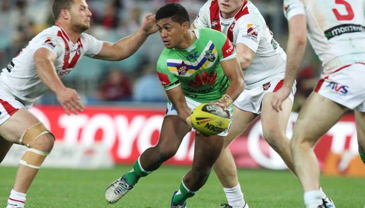 Anthony Milford showing his skills in the Toyota Cup preliminary final against St George Illawarra. Photo: Chris Lane