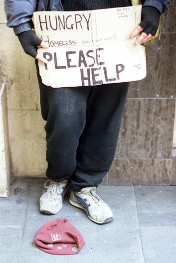 A common sight in most countries, beggars remain relatively rare in Australia. Photo: Michael Rayner