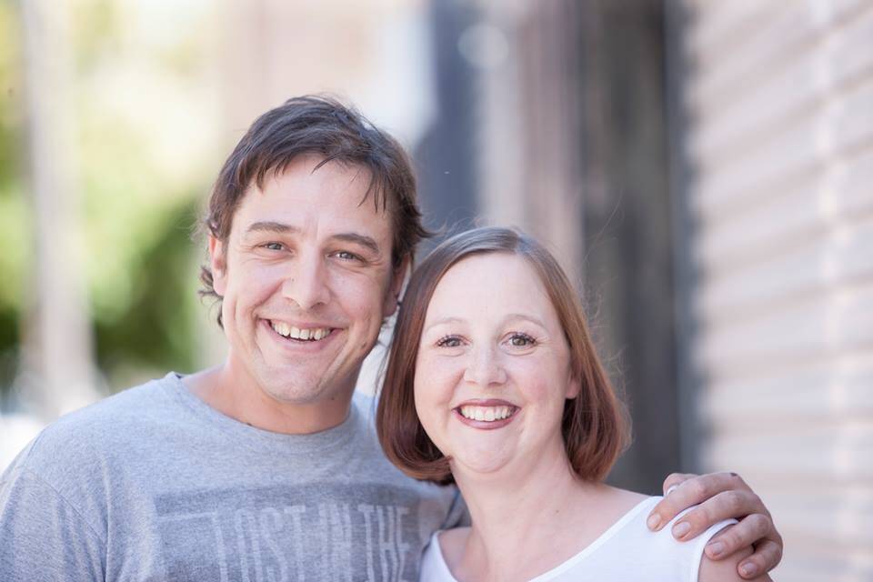 Samuel Johnson and his sister Connie, who is battling breast cancer and was in the Canberra Hospital this week receiving more treatment. Photo: Facebook