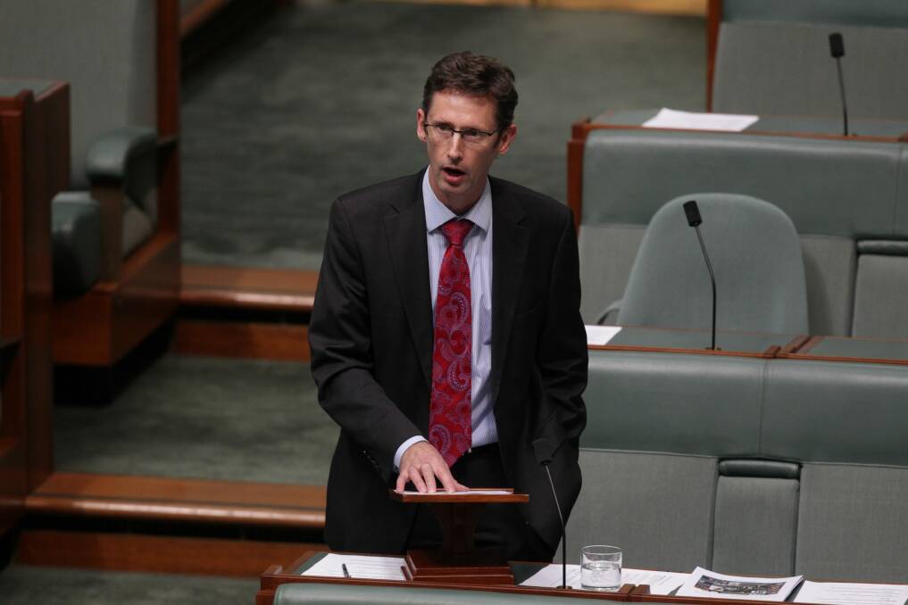 Labor's Stephen Jones accused the Coaltion of taking ''regional rorts to a whole new level''. Photo: Alex Ellinghausen 