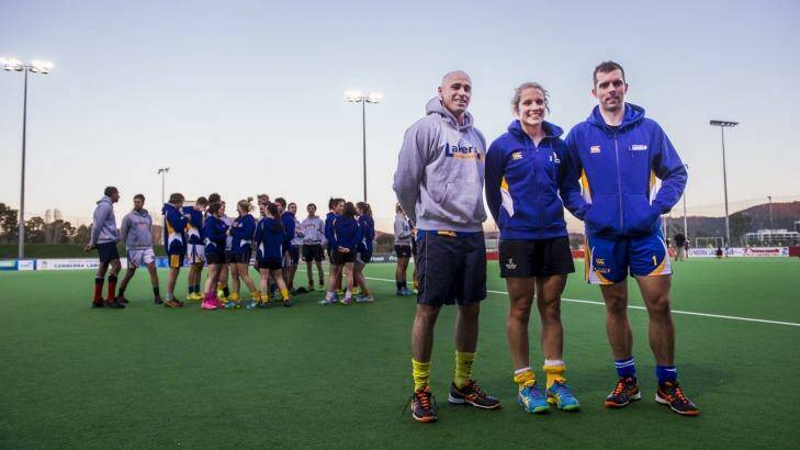 Australian and Canberra representatives Glen Turner, Edwina Bone, and Andrew Charters couldn't help the Lakers and Strikers get wins over Brisbane. Photo: Rohan Thomson