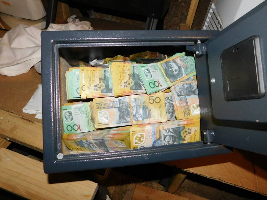 Police seized more than $600,000 in cash. Photo: Supplied