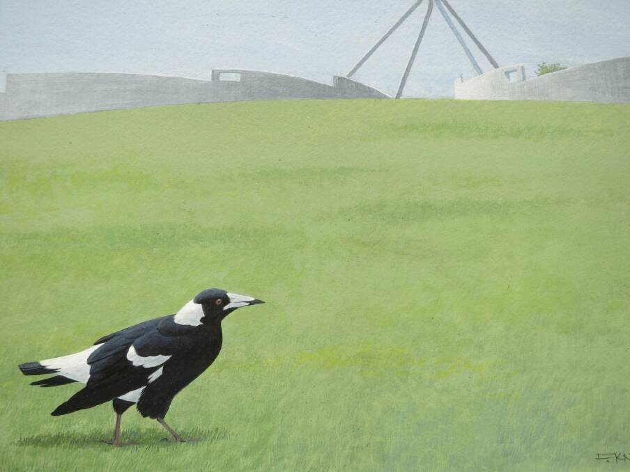 Bird's perspective: The painting <i>Parliamentary Vantage </i>by Frank Knight.