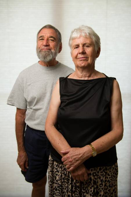 Victor and Adele Stevens are part of a group searching for a dying person with a three-to-five year lifespan to challenge the prohibition of assisted suicide in the ACT Supreme Court. Photo: Jay Cronan