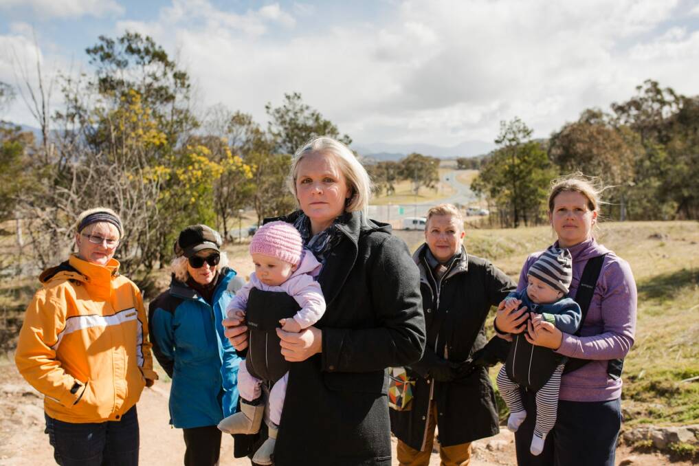 Concerned Kambah residents believe there is a safety issue with the Mount Taylor carpark.  Photo: Jamila Toderas
