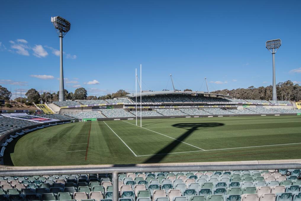 About $1.3 million will be spent on improving Canberra Stadium this year. Photo: Karleen Minney