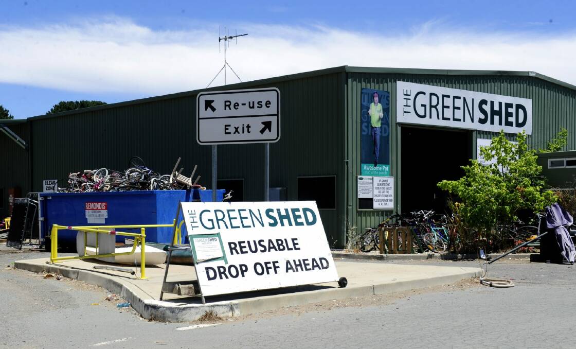 About 8000 people go through the ACT's two Green Sheds each year to donate unwanted items. This one is at Mugga Lane Resource Management Centre in Symonston. Photo: Melissa Adams