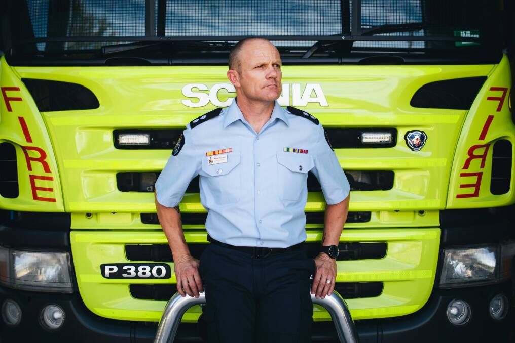 ACT Fire and Rescue station officer Rob Thompson, who shared his personal experience with post traumatic stress disorder. Photo: Rohan Thomson