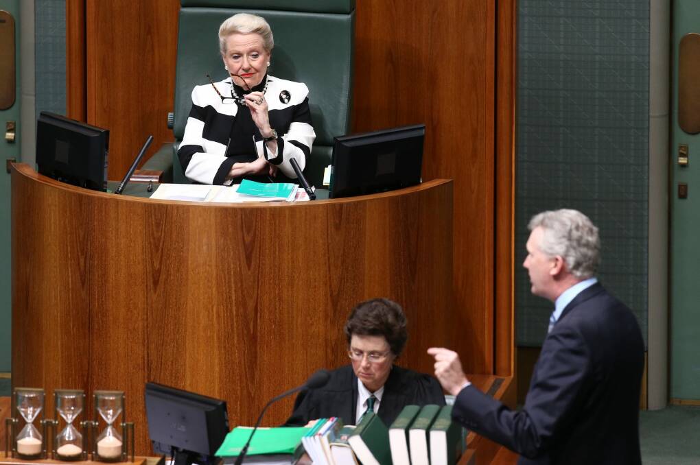 Manager of opposition business Tony Burke wants Bronwyn Bishop out of the Speaker's chair.  Photo: Andrew Meares