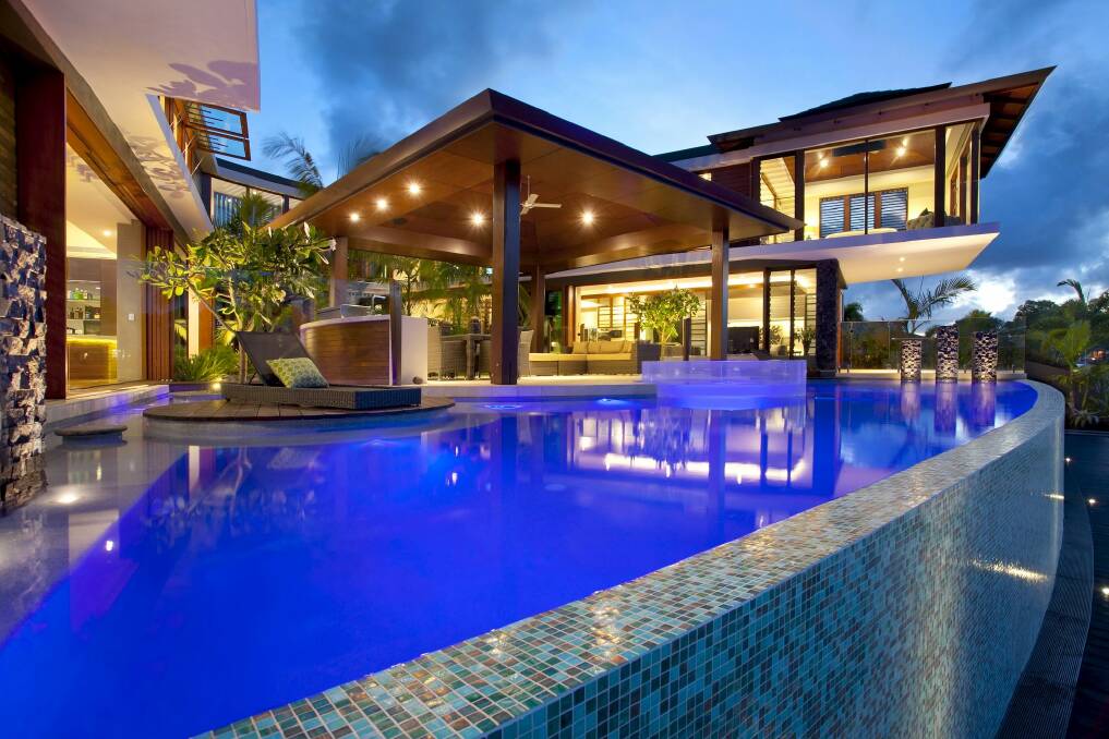 One of Chris Clout's designed houses in Noosa Waters. Photo: File