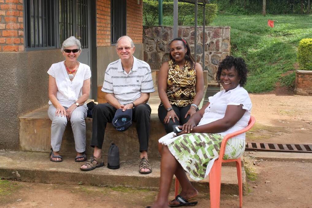 David and Helen Wheen in Rwanda. Photo: Supplied