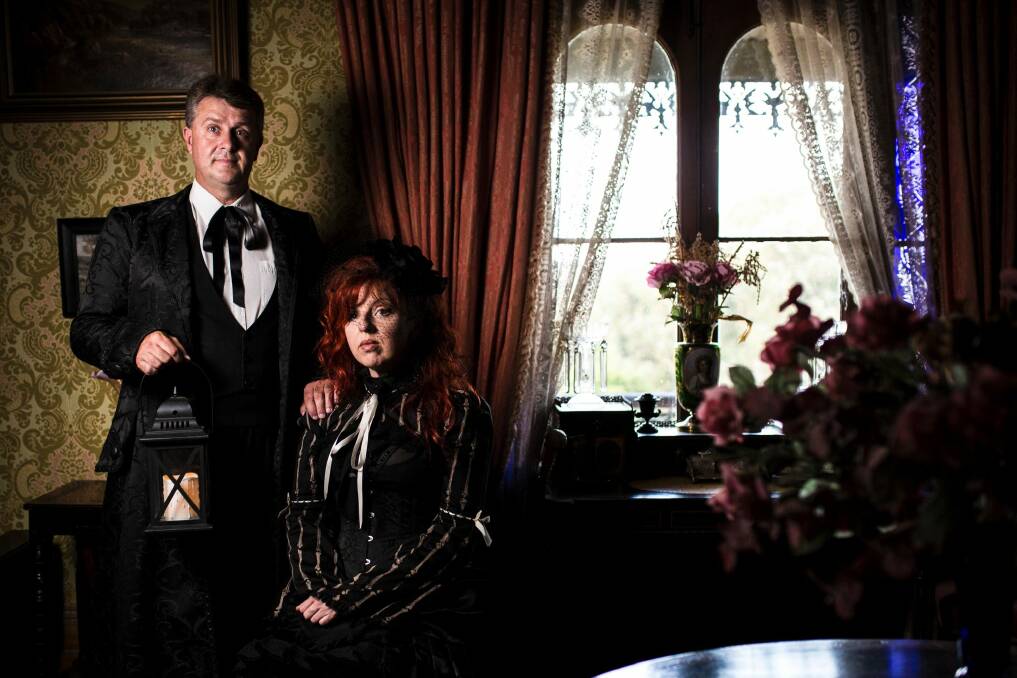 Lawrence and Sophia Ryan run the ghost tours at the Monte Cristo Homestead, in Junee, NSW. Photo: Jamila Toderas