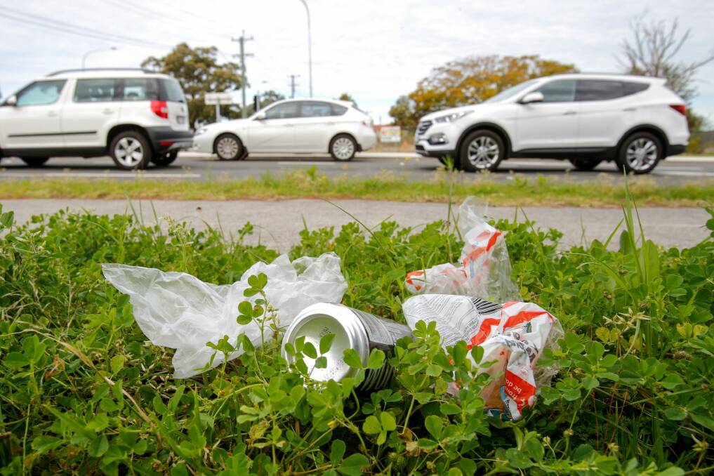 Roadside rubbish is an issue. Photo: Adam McLean