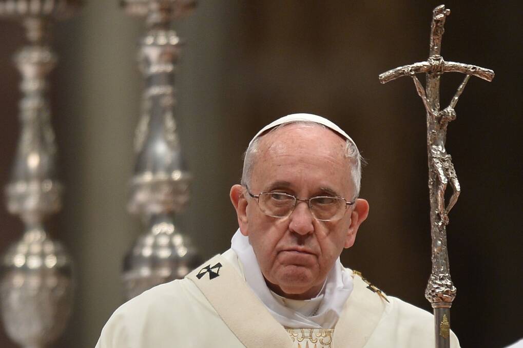 Pope Francis might have been celebrating, not only smacking in particular, but also justice in general. Photo: AFP