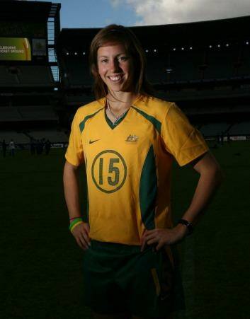 Shipard began her Matildas career at just 16. Photo: Vince Caligiuri