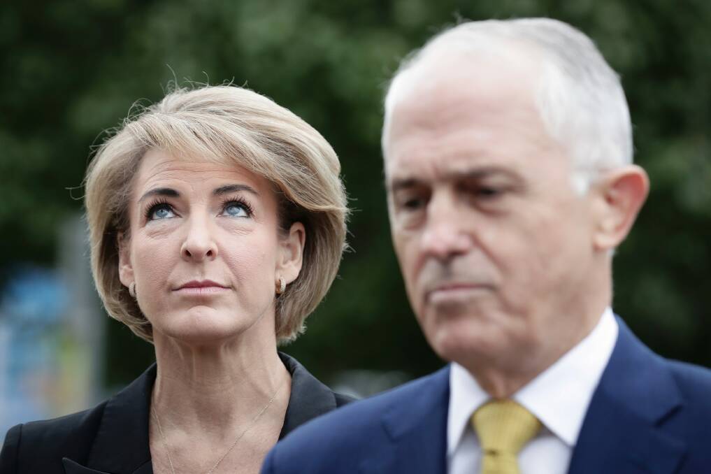 Malcolm Turnbull and his office reacted incredibly slowly to Michaelia Cash's idiocy. Photo: Alex Ellinghausen