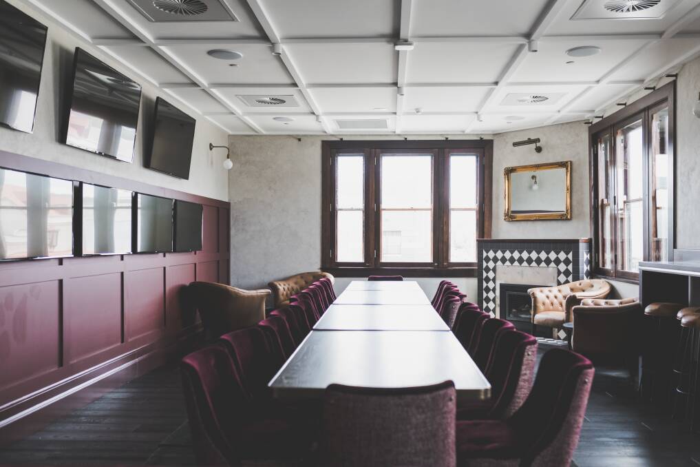Old meets new: The old manager's flat, at the very corner of the pub upstairs, has been converted in a modern board room with video conferencing facilities. Photo: Jamila Toderas