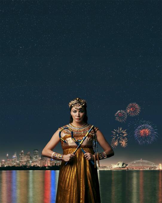 Milijana Nikolik stars for the Handa Opera on Sydney Harbour in Aida. Photo: Supplied