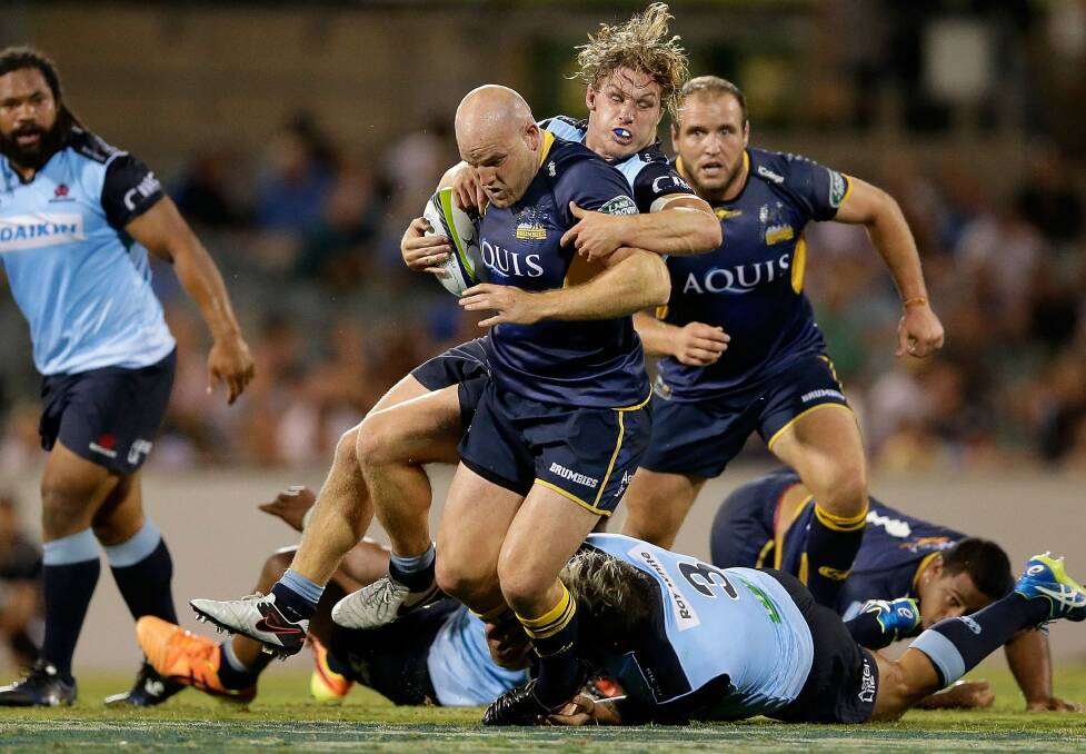 Captain Stephen Moore wants the Brumbies to prepare well for their game against the Sunwolves. Photo: Mark Metcalfe