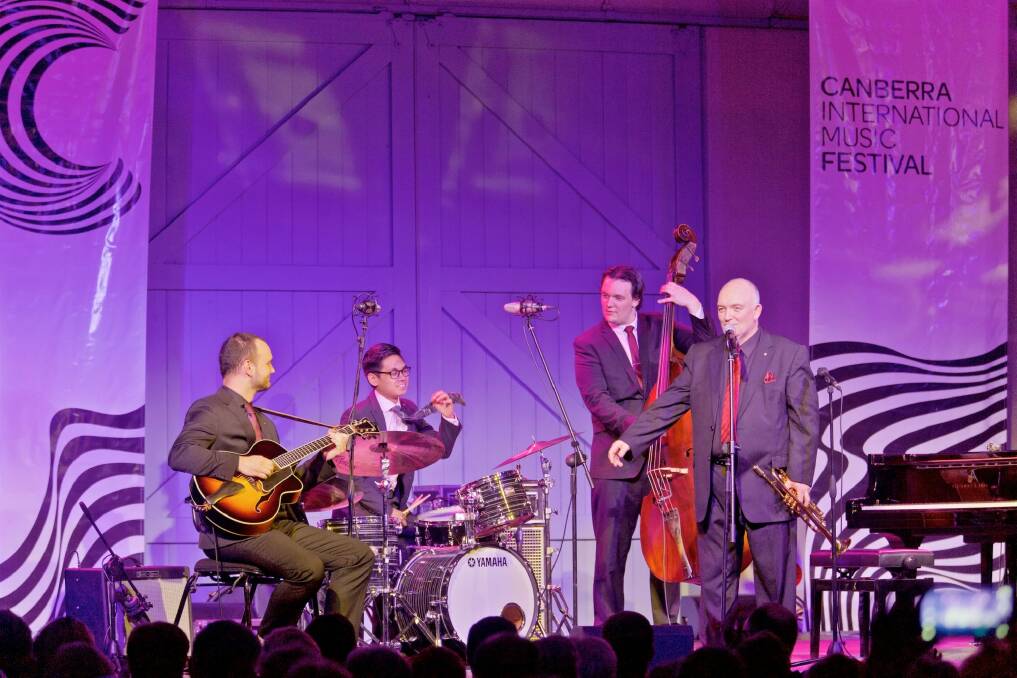 The James Morrison Quartet showed unrelenting positivity throughout their concert.  Photo: William Hall
