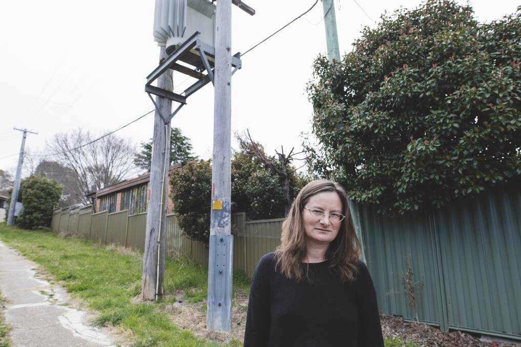 Macgregor resident Caroline Wenger, who has found three dead possums this year under a power pole near her home. Photo: Jamila Toderas