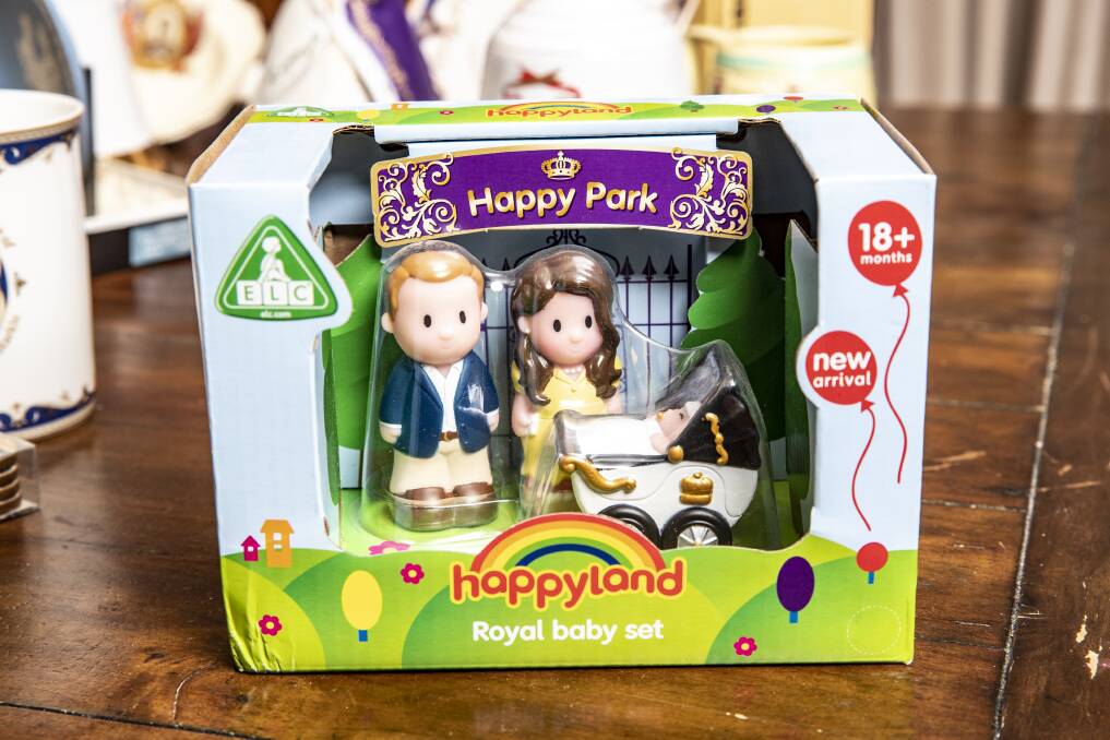 A miniature toy set marking the birth of Prince George is part of Jess's collection. Photo: Sitthixay Ditthavong